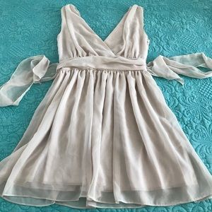 Pale gold cocktail dress